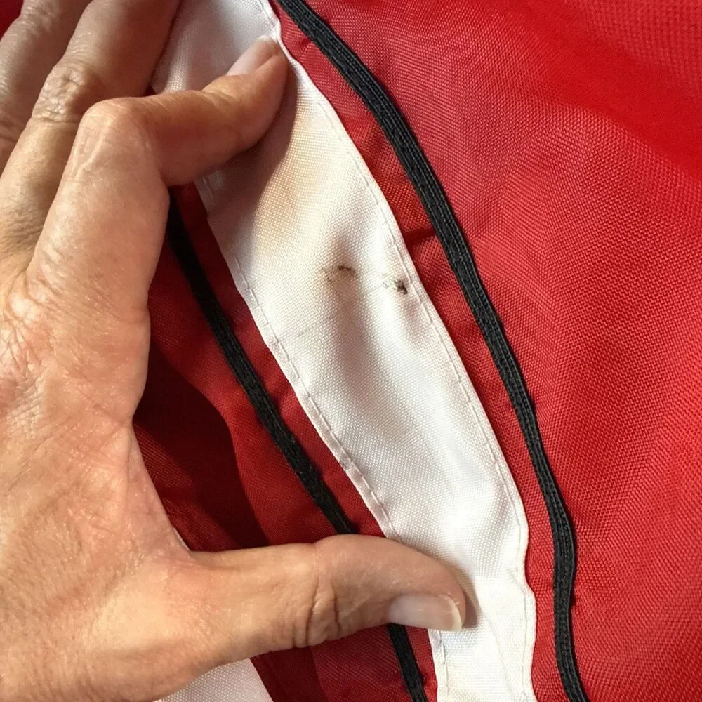 Swingster International Harvester Jacket Men Medium Red 70s Racing Fleece Lined - Picture 4 of 7